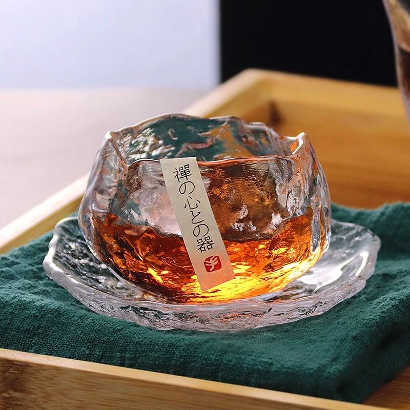 李子柒同款小茶杯主人杯茶具套装家用 高颜值玻璃茶杯爆款品茗杯