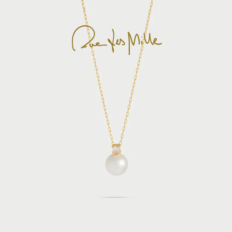 RuedesMille 意大利原创小灯泡珍珠项链小众轻奢锁骨链GR019M1AU