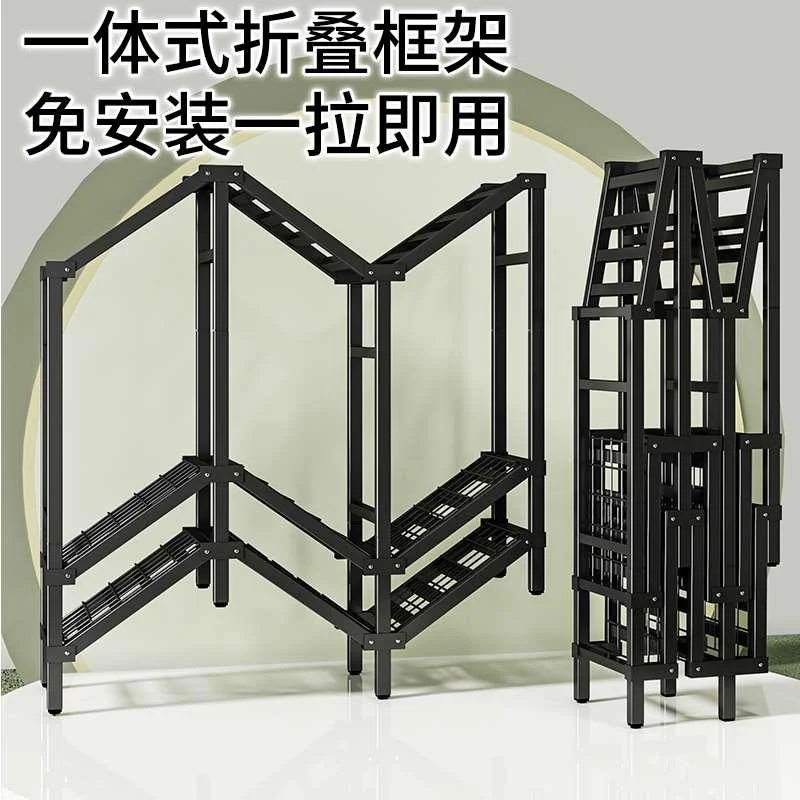 免安装衣柜出租房家用卧室现代布衣简约简易柜钢架结构折叠布新品
