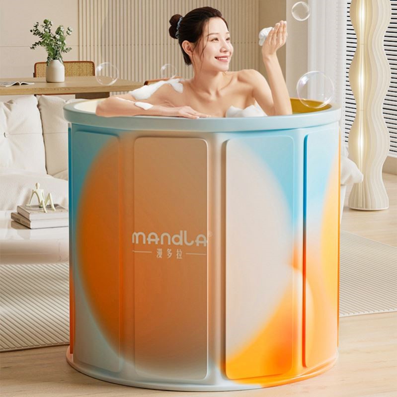 泡澡桶折叠浴缸大人浴桶家用全身洗澡桶儿童洗澡盆沐浴桶保温神器