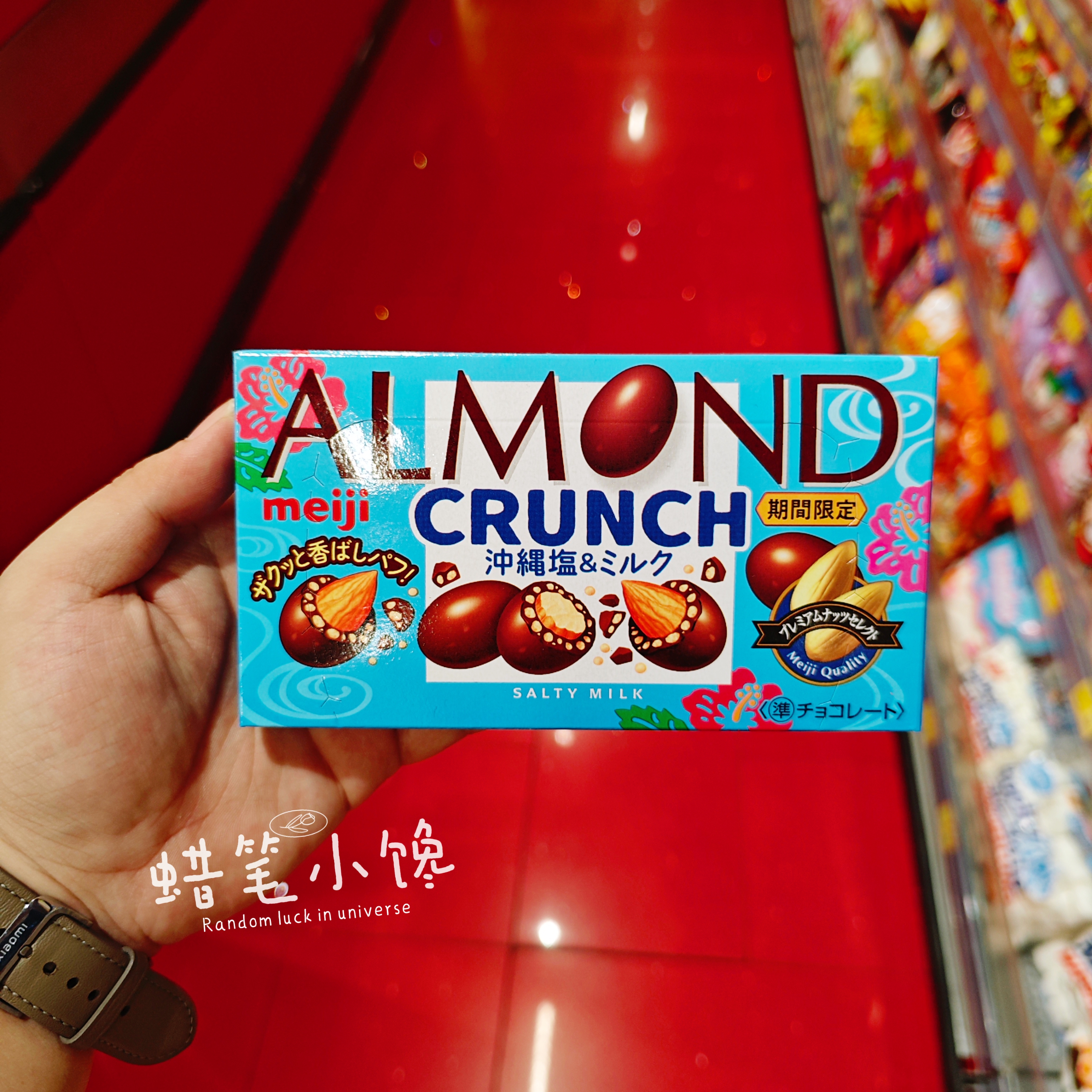 香港代购 进口日本 Meiji/明治 盐云尼拿夏威夷果仁巧克力豆57g