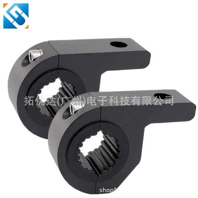 跨境 汽车摩托车越野车前保险护杠车顶行李架led射灯管夹旗杆支架