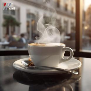 特色家用餐具简约纯白下午茶外贸礼品办公 陶瓷咖啡杯杯碟套装