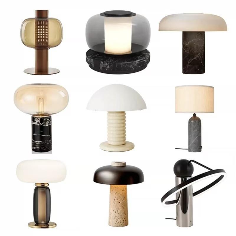 后现代艺术圆球玻璃台灯设计师客厅卧室床头北欧简约轻奢装饰灯具