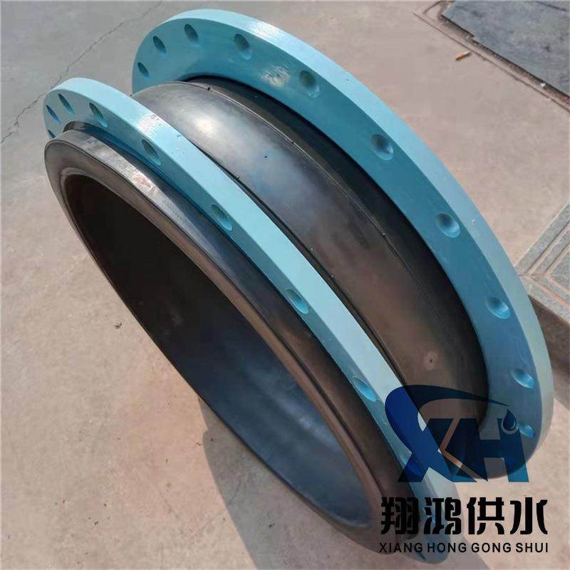 可曲挠柔性软接头不锈钢法兰软连接橡胶膨胀节减震弹性DN100 PN16