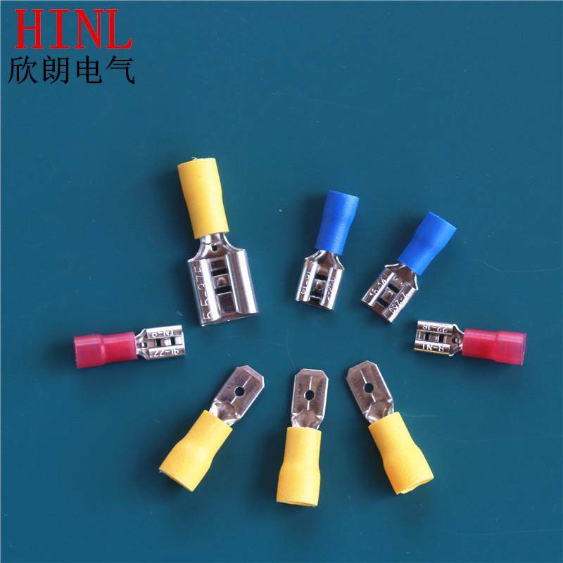 CJH接头FDD2-250母预绝缘接线端子冷压端头公母插簧端子线耳1千只