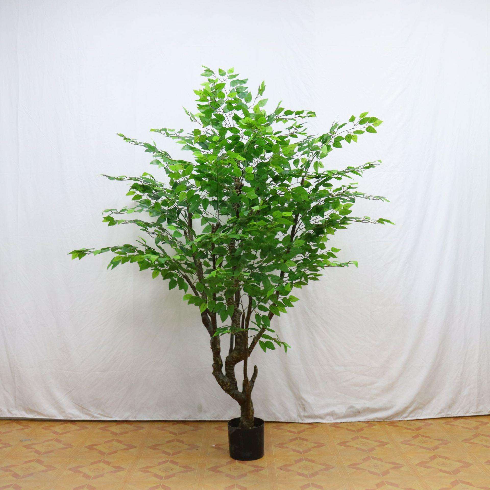 北欧仿真植物榕树盆栽塑料大绿植室内假树造景客厅摆件装饰榕树