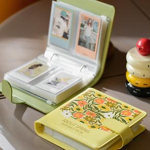 二宫格拍立得相册本3寸照片相纸活页夹扣环透明内页家庭大容量宝