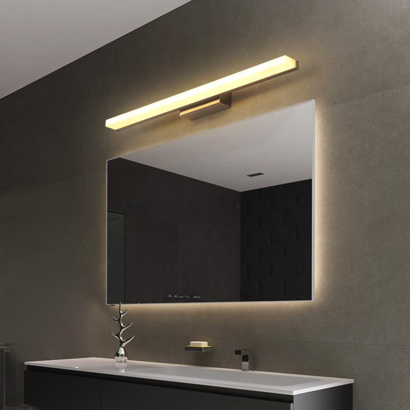 镜前灯不锈钢铝洗手间卫生间灯镜梳化妆灯洗漱灯具简约跨境