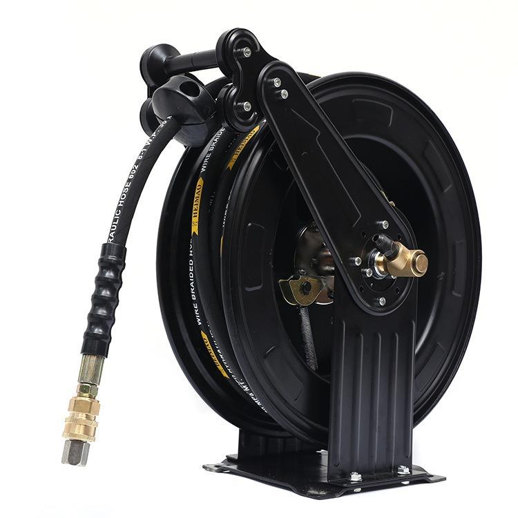 自动收缩卷管器洗车洗地自动收管器即拉即停水鼓油鼓高压绕管器