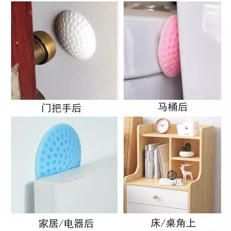 热销硅胶防撞贴玻璃门挡器门碰冰箱门吸墙面缓冲球垫柜门把手防撞