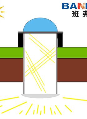 圆顶型导光管无电照明系统 | 自然光采光工程30年寿命 | 地下空间