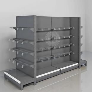 热销款平背板全铁货架超市货架便利店展示架性价比小卖部货架货柜