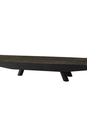 热销如是/碳化木做旧侘寂风干泡茶盘客厅茶室民宿实木装饰托盘蜡