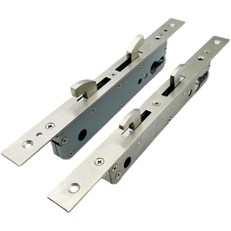 热销断桥重型移门双钩锁体双勾锁芯锁勾推拉门阳台厨房门锁超窄锁