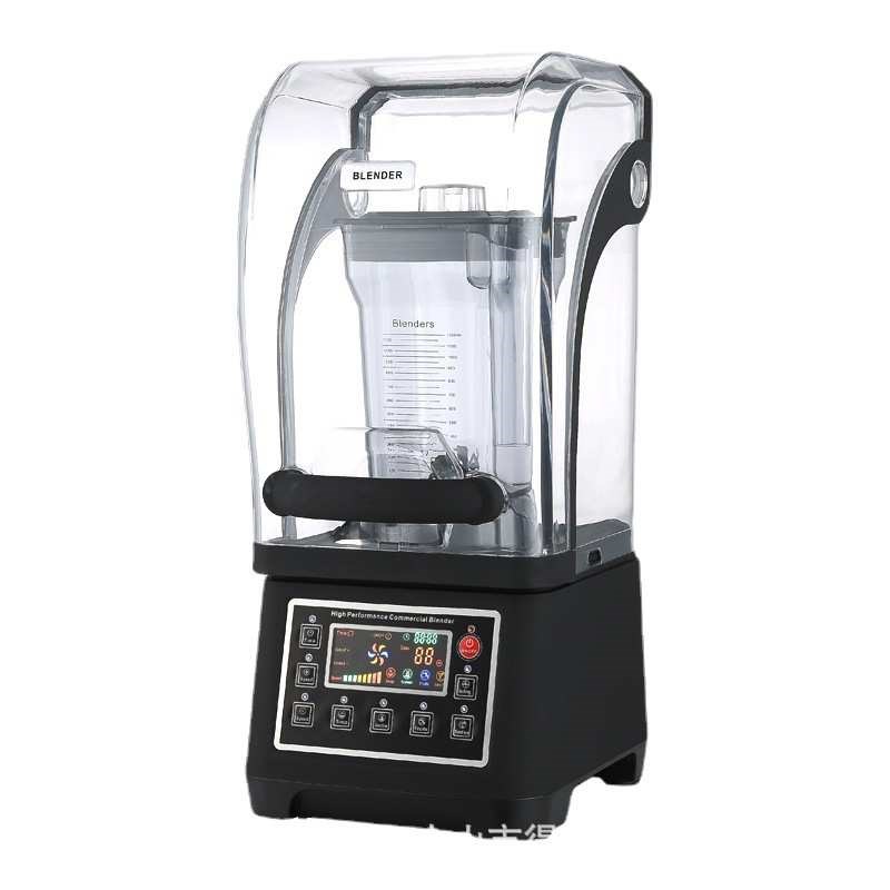 热销欧巴克D900带隔音罩静音沙冰机商用大功率奶茶店碎破冰搅拌果