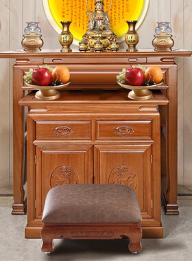 热销佛摆件客厅实木拜垫跪垫家用礼佛垫海绵拜神垫打坐垫佛具用品