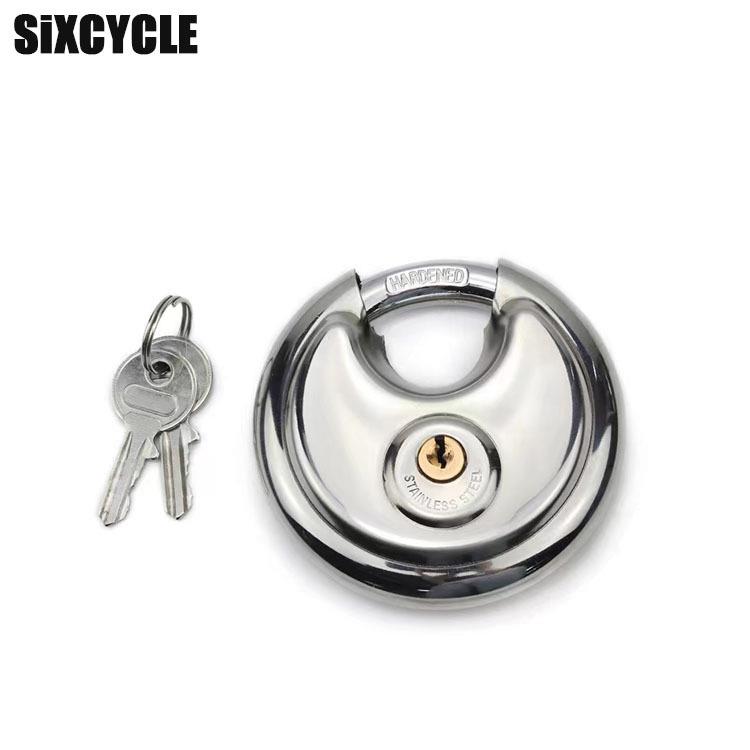 跨境圆饼锁圆挂锁家用防盗木门家居锁房间窗挂锁具横开锁热销防撬