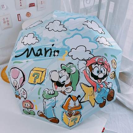 卡通晴雨两用雨伞女学生高颜值可爱日系防紫外线全自动折叠太阳伞