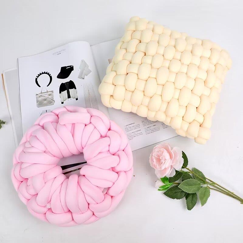 灌芯棉特粗毛线超粗冰岛毛线手工编织毯子猫窝抱枕坐垫缠婴儿床围