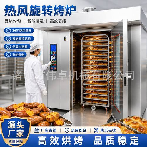 供应红薯旋转烤箱 16盘64热风旋转炉电烤炉 地瓜32盘电热烘烤箱