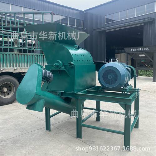 绞龙出料冻玉米棒粉碎机 养殖玉米打料机 大型锤片式饲料粉碎机