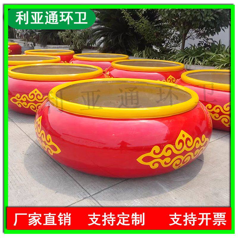 户外玻璃钢花盆组合创意圆形落地花坛商场花钵种植池花池花箱花槽