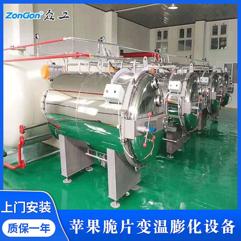 苹果脆片变温膨化设备 不锈钢真空非油炸果蔬脆小零食膨化设备