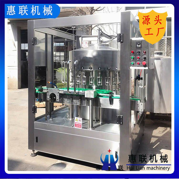 果茶果汁饮料灌装机 全自动玻璃瓶塑料瓶负压液体灌装设备易清洗