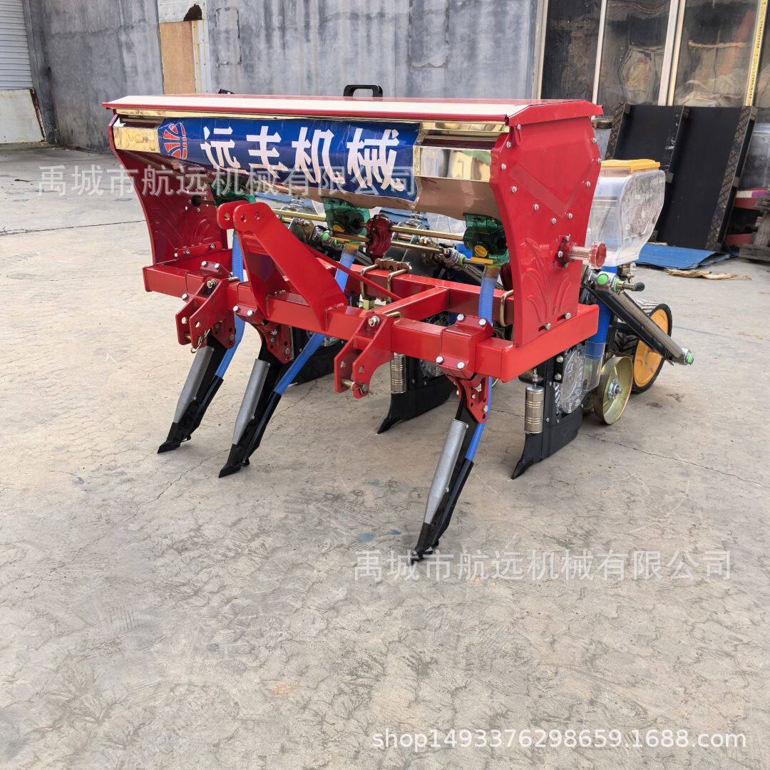 加重型3行4行5行的玉米免耕播种机 悬浮式带镇压轮的玉米施肥种植