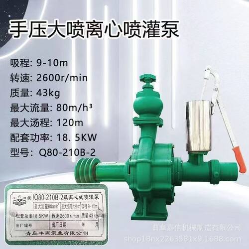 丰燕210型水泵柴油机水泵一体机 高扬程大流量双叶轮农用喷灌设备