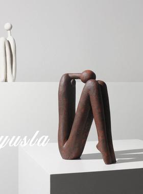 跨境贸易客厅电视柜简约样板间书挡书立人物餐边柜子软装饰品摆件