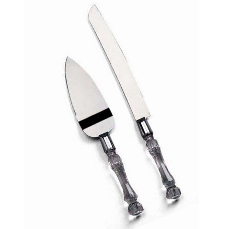 跨境货源不锈钢婚礼蛋糕刀铲 欧式婚庆用品套装生日蛋糕刀叉