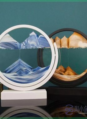 流沙画摆件3D立体绝美动态酒柜