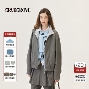GROVE官方旗舰店2026PS春季新款双面穿小立领夹克外套 GP26JPC07