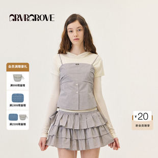 GROVE官方旗舰店2026PS春季 梭织背心可拆卸肩带吊带GP26TSC27 新款