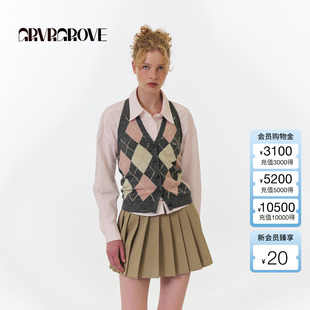 休闲长袖 新款 衬衫 女款 GF5SH02M GROVE官方旗舰店 韩系 2025FW秋季