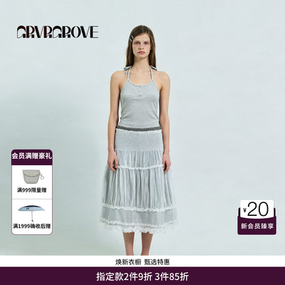 GRVR GROVE官方旗舰店26SS春夏韩系针织背心可调节挂脖GS26TSC08