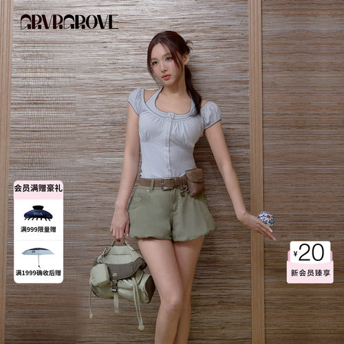 【林娜琏同款】GROVE 2026SS春夏新款韩系配饰腰带 GS26BGC01