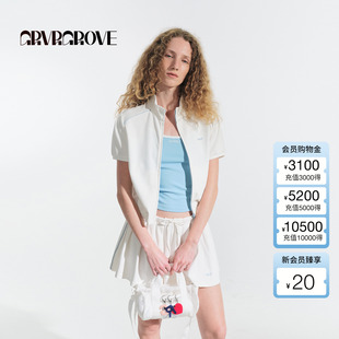 小立领短袖 2025HS夏日新款 休闲T恤GM5TS01C 官方旗舰店 GROVE