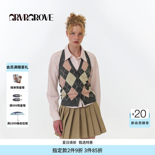 GROVE官方旗舰店 FW秋季款休闲长袖衬衫女款韩系 GF5SH02M