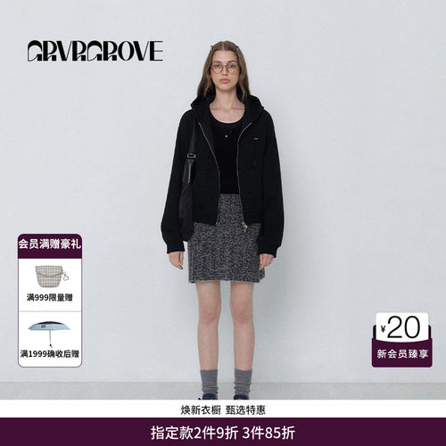 GRVRGROVE春季新款连帽卫衣