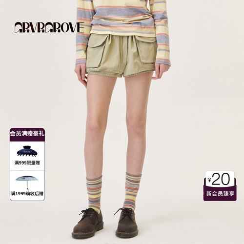 GRVR GROVE官方旗舰店26PS春季袜子条纹彩色韩系长筒袜GP26ACC04