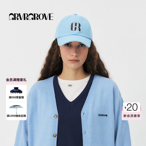 GROVE官方旗舰店女PS春季款logo棒球帽鸭舌帽韩系休闲 GS5HT50J