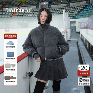 GROVE官方旗舰店 2025WT冬季款短款羽绒服外套上装女GCW5DJ02