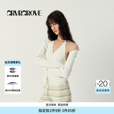GROVE官方旗舰店SS春夏款女士披肩针织衫开衫GS5KN25J