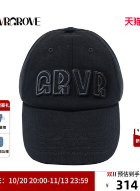 GRVR GROVE官方旗舰店冬季潮流logo棒球帽鸭舌帽韩系休闲GCW5HT03