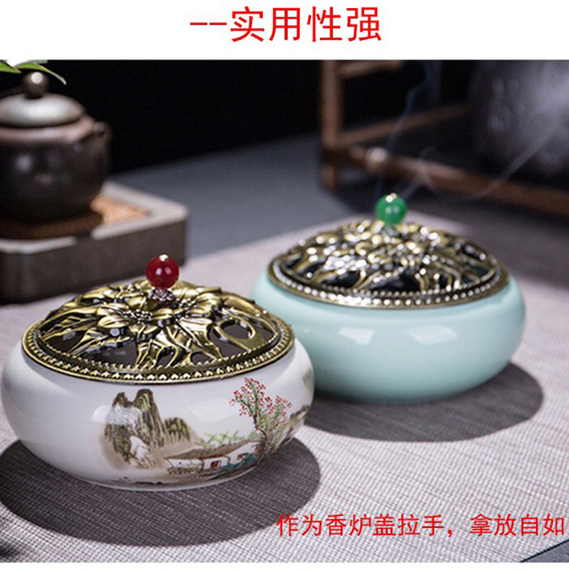 热销纯铜小水杯盖帽玻璃壶盖钮香炉盖提手茶壶盖顶珠瓷壶瓷杯盖帽