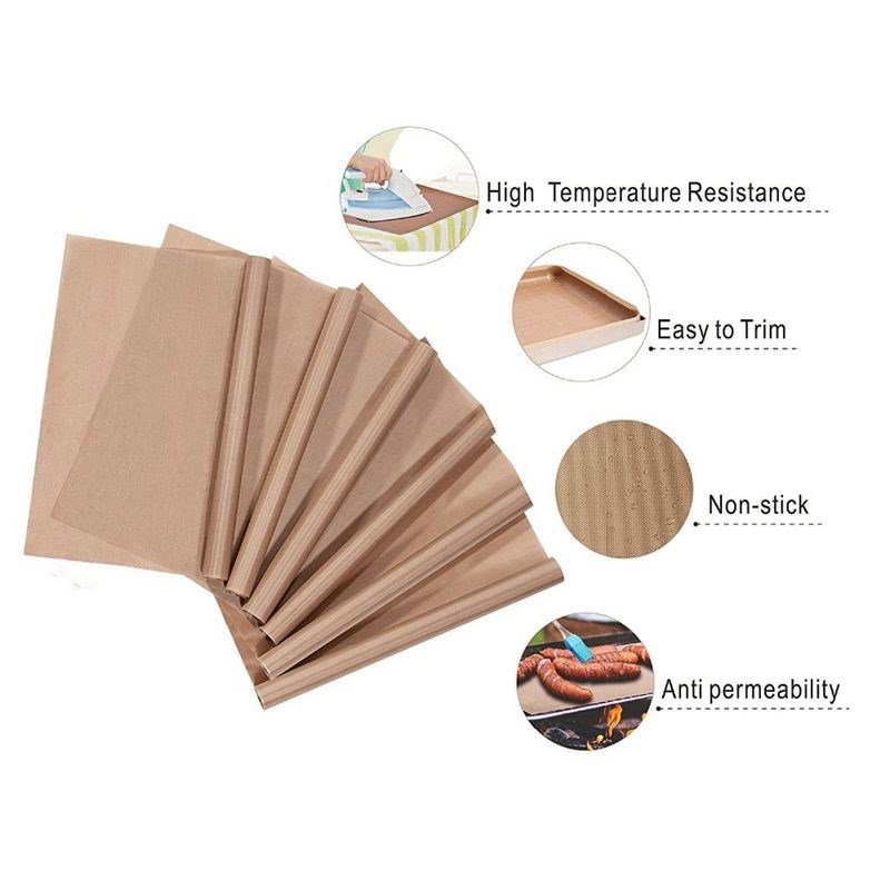 6Pcs Teflon Sheet 40X60Cm Reusable Resistant Baking Mat Oil-
