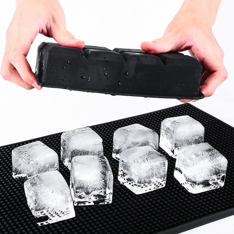 。硅胶冰模具带盖冰格创意鸡尾酒冰盒冰球模型威士忌方形冰块制冰